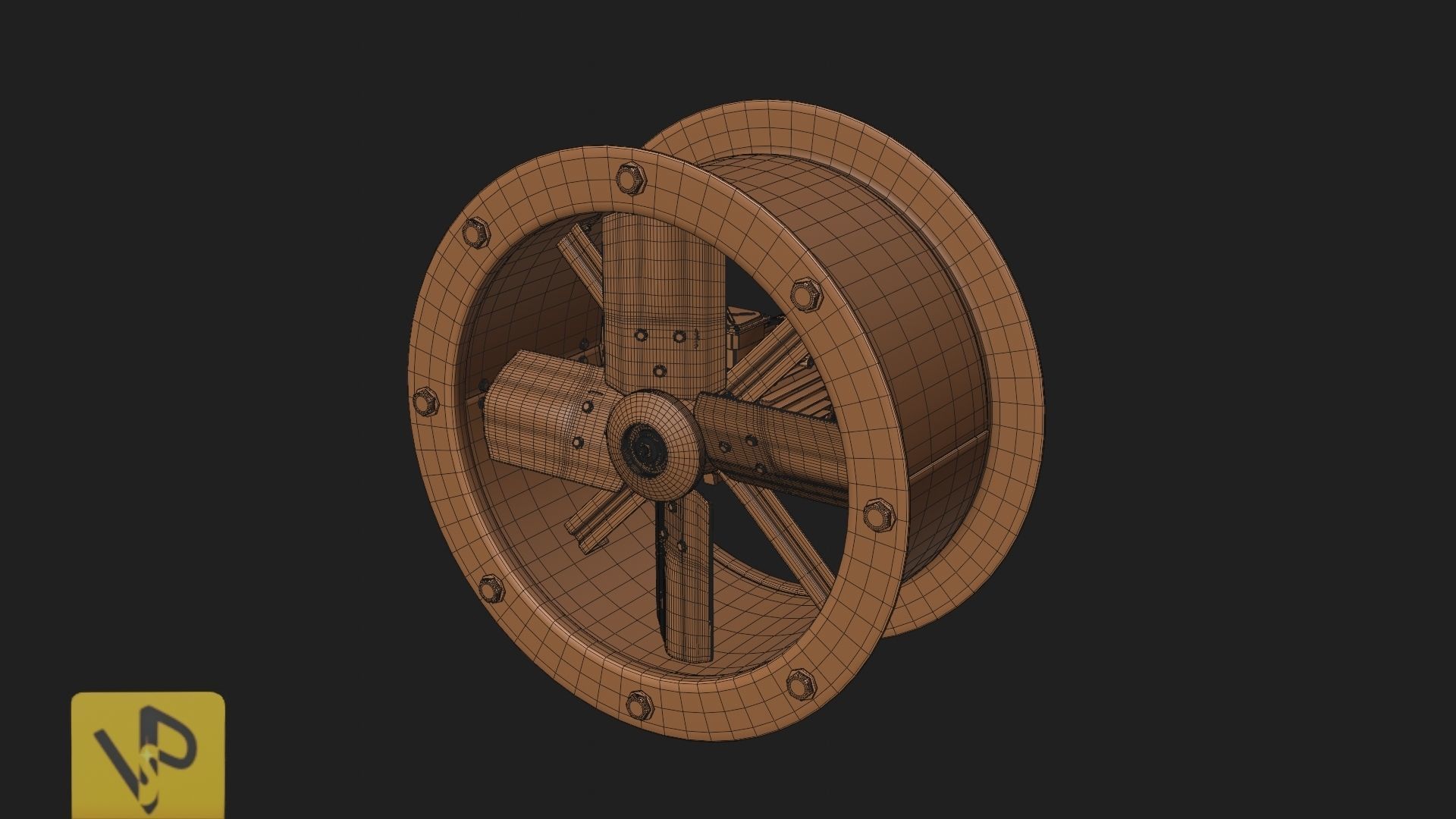Ventilation system 3D model_4