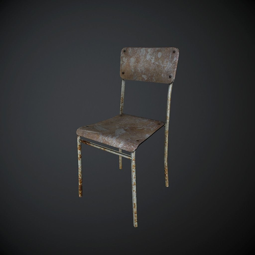 Chair V1 Low-poly 3D model