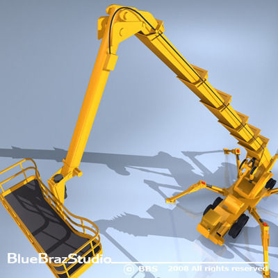 Wheeled Spider Platform 3D model_15