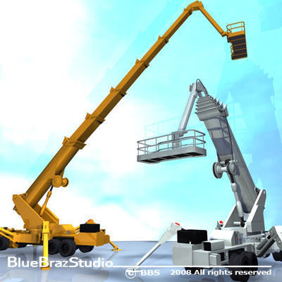 Wheeled Spider Platform 3D model