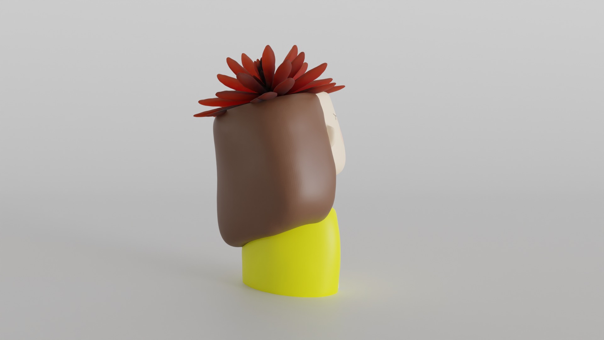 Charming Girl Planter 3D print model_3