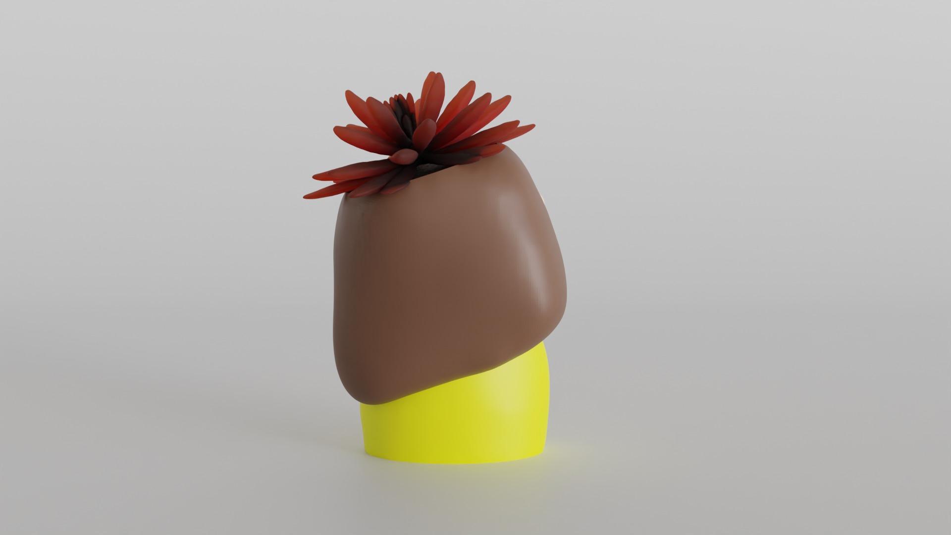 Charming Girl Planter 3D print model_4