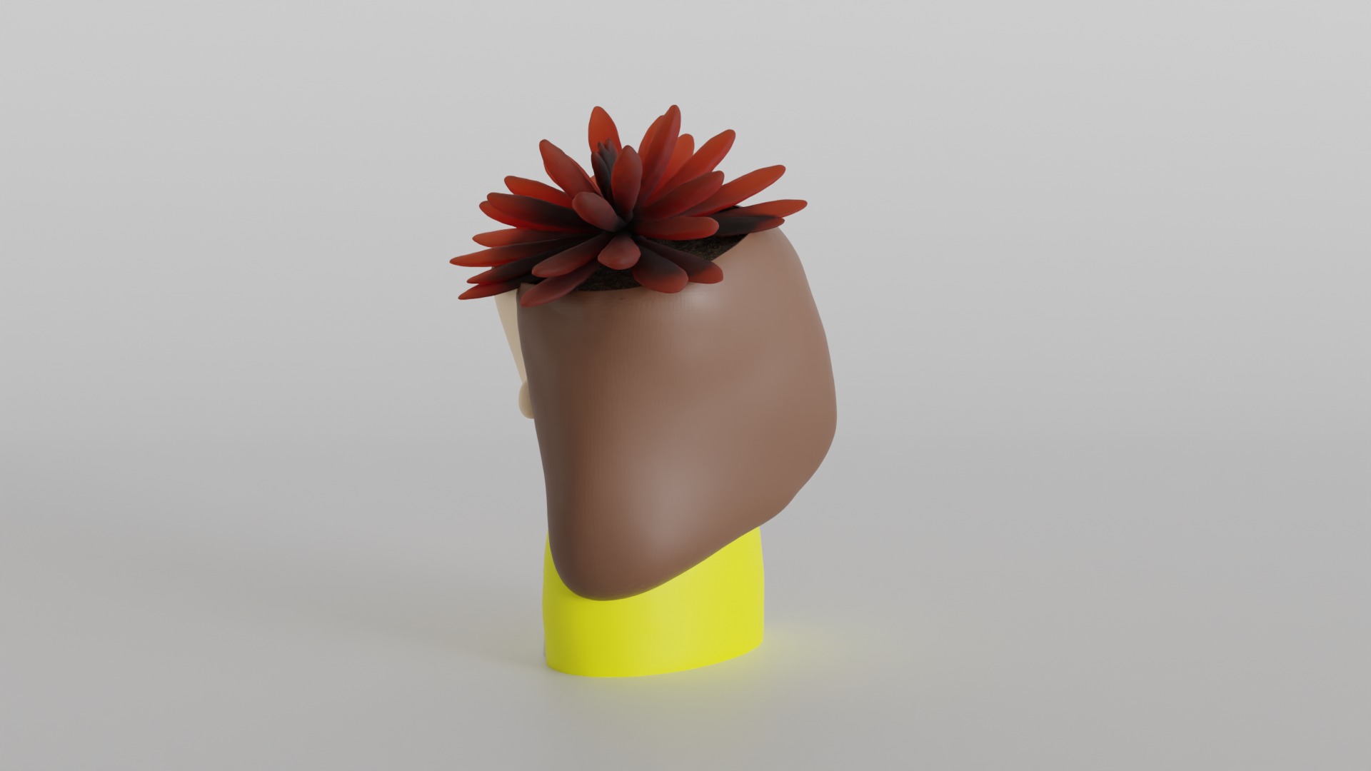 Charming Girl Planter 3D print model_5
