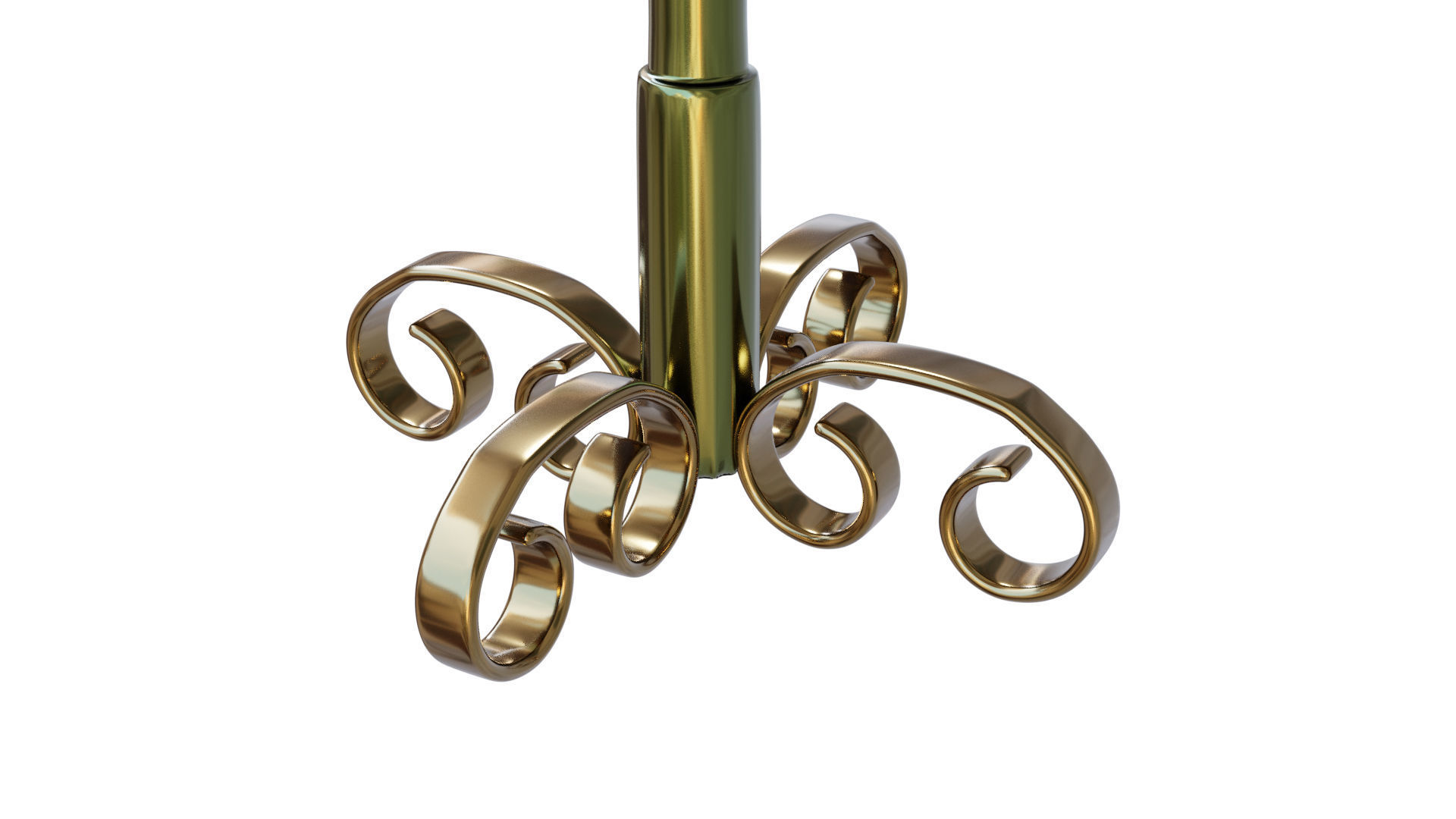 Low poly Artistic Candle stand Low-poly 3D model_4