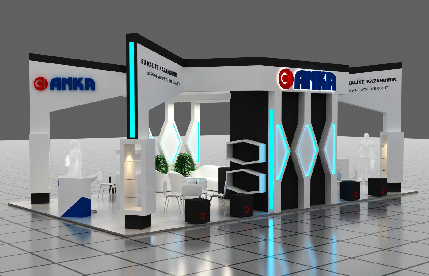 Exhibition Stand - ST0026 3D model_1