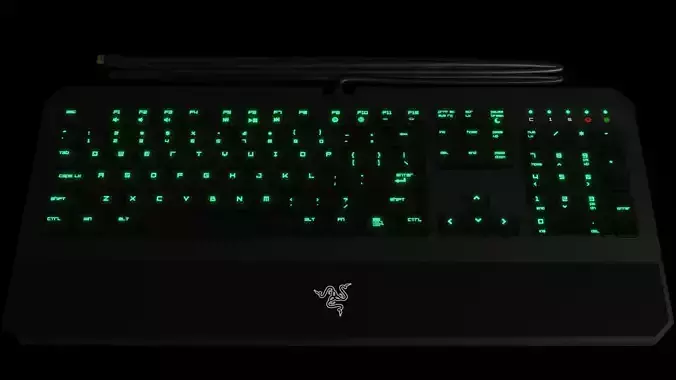 Razer DeathStalker Keyboard 3D model
