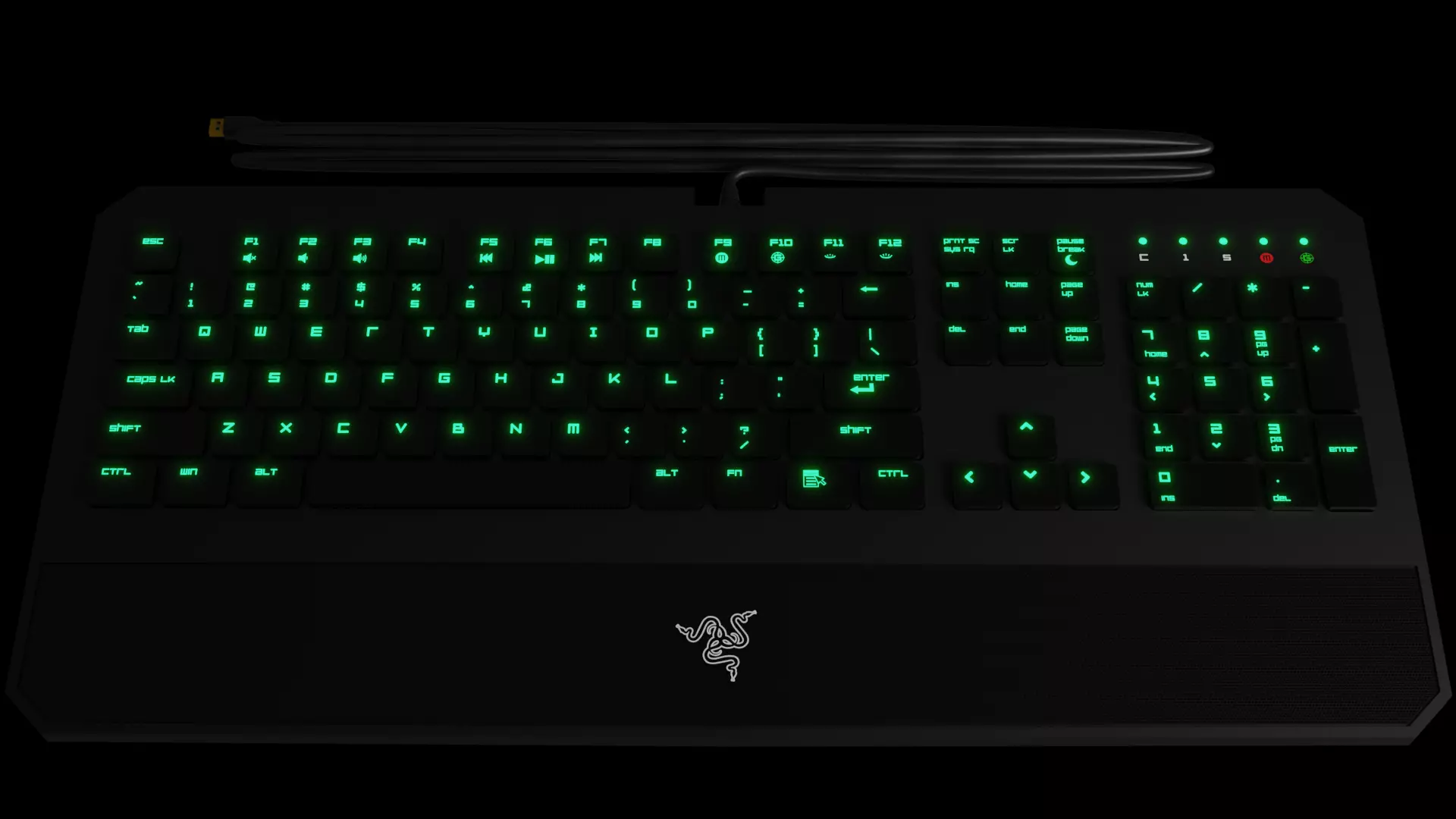 Razer DeathStalker Keyboard 3D model_0