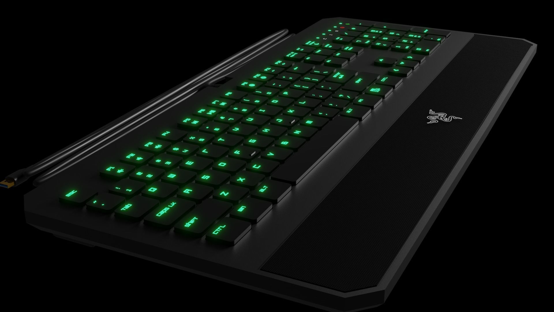 Razer DeathStalker Keyboard 3D model_2