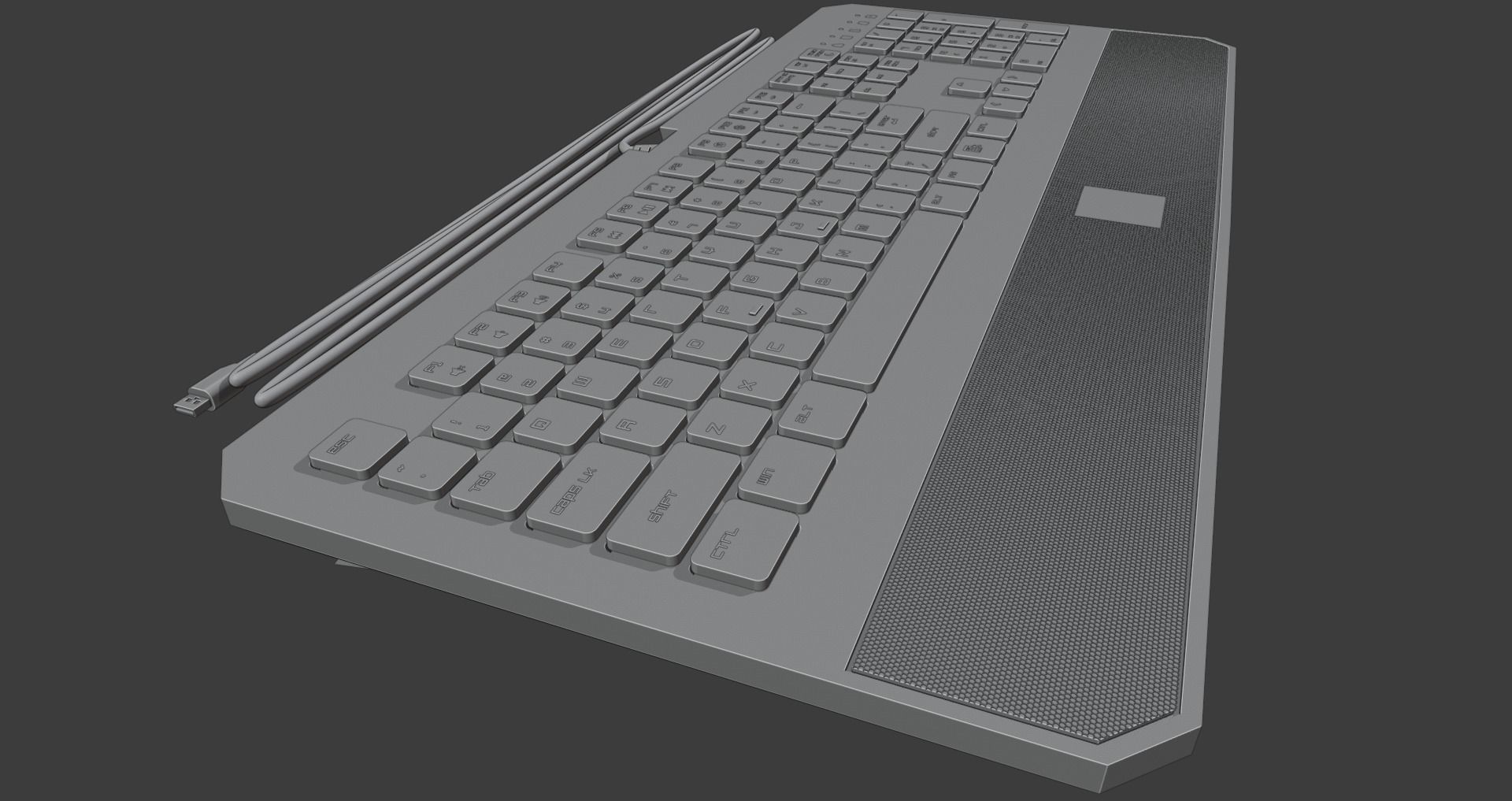 Razer DeathStalker Keyboard 3D model_3