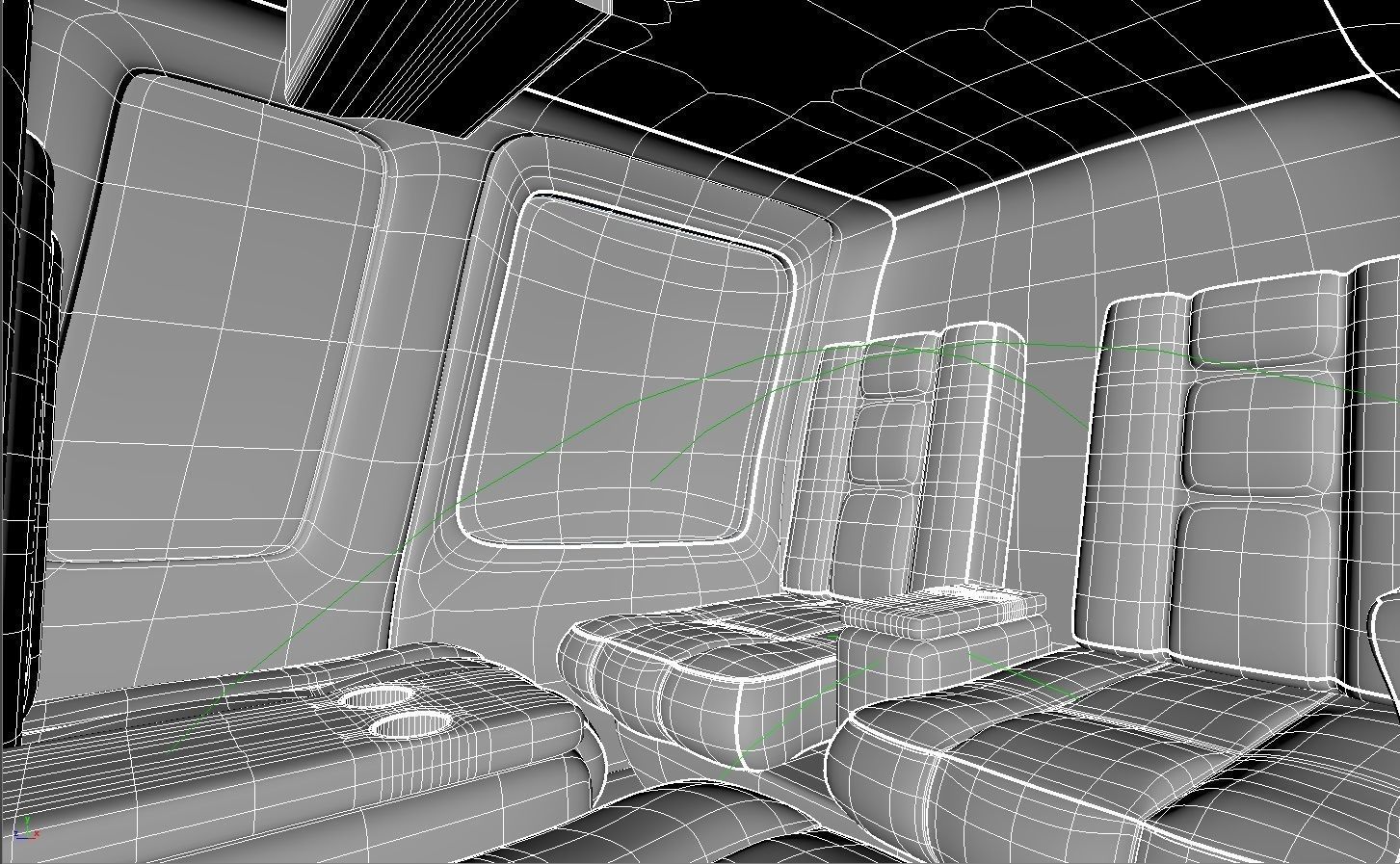 Helicopter - Bell Chopper - Exterior and Interior  3D model_14