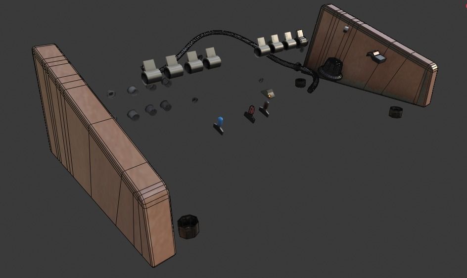 ARP Little Brother Vintage Synthesizer 3D model_32