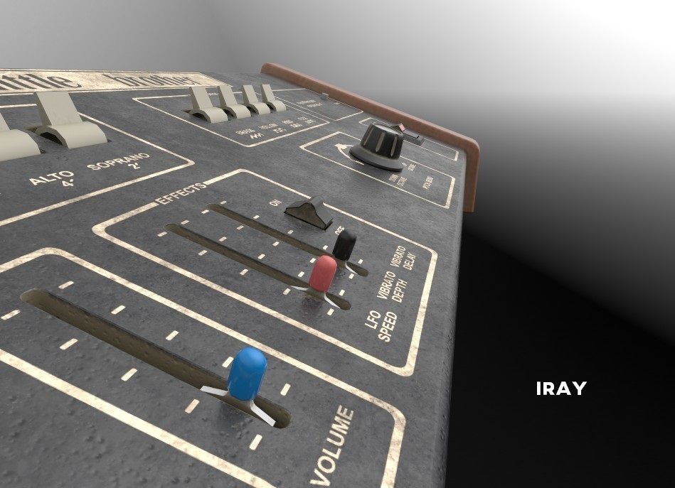 ARP Little Brother Vintage Synthesizer 3D model_25