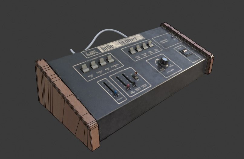 ARP Little Brother Vintage Synthesizer 3D model_31