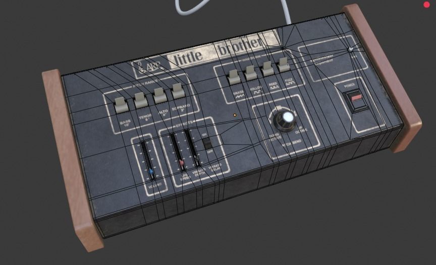 ARP Little Brother Vintage Synthesizer 3D model_44