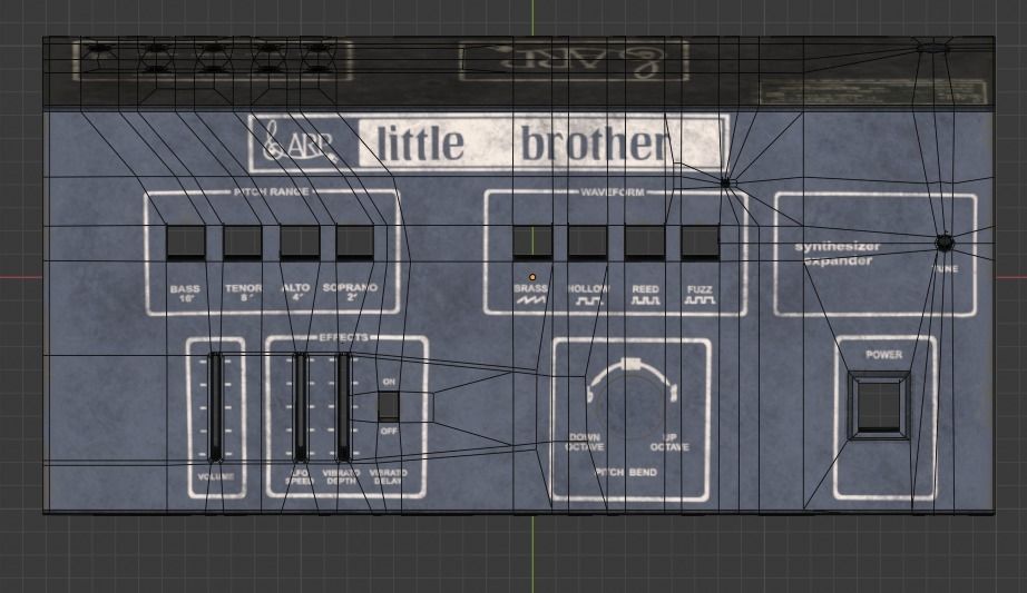 ARP Little Brother Vintage Synthesizer 3D model_47