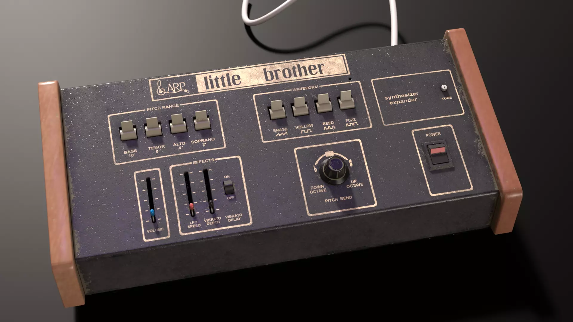 ARP Little Brother Vintage Synthesizer 3D model_0