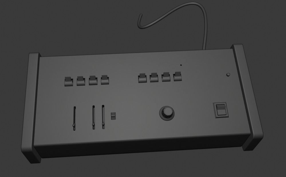 ARP Little Brother Vintage Synthesizer 3D model_7