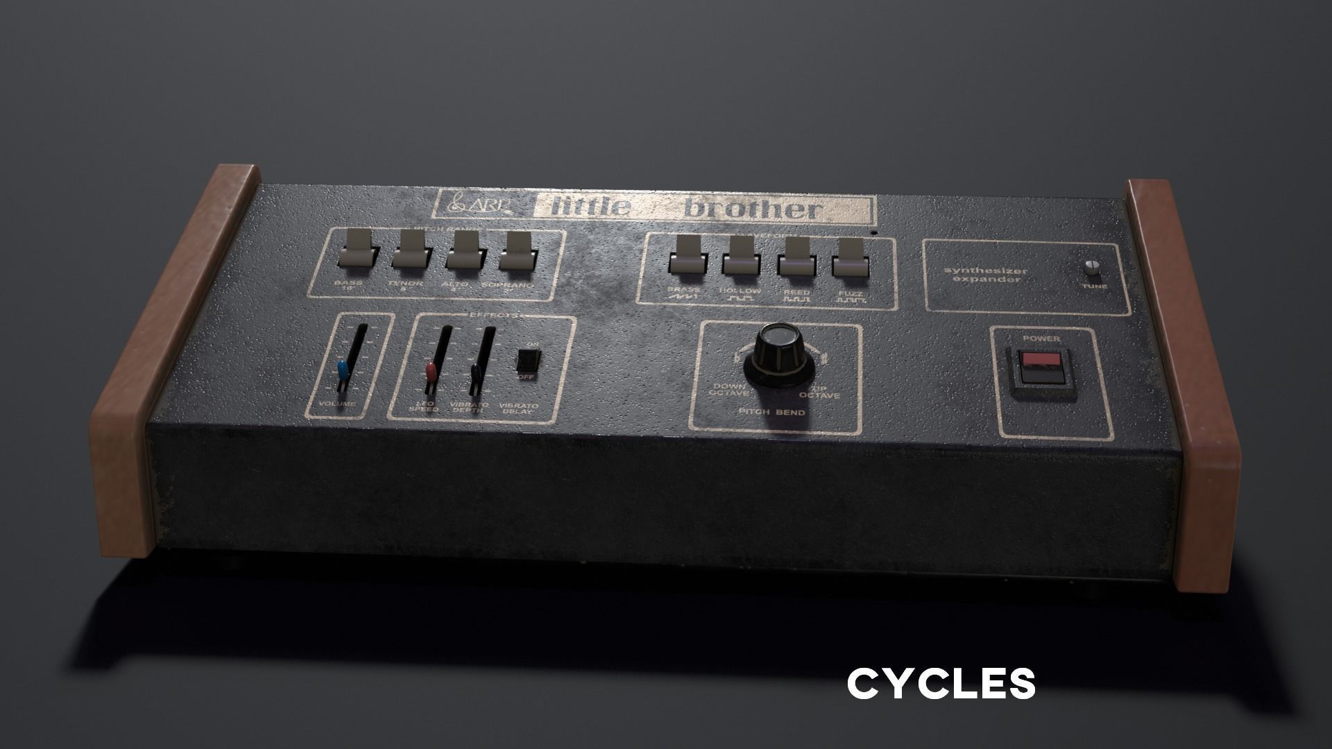 ARP Little Brother Vintage Synthesizer 3D model_20