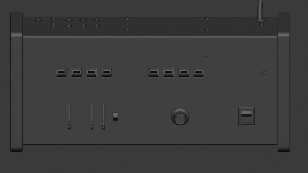 ARP Little Brother Vintage Synthesizer 3D model_11
