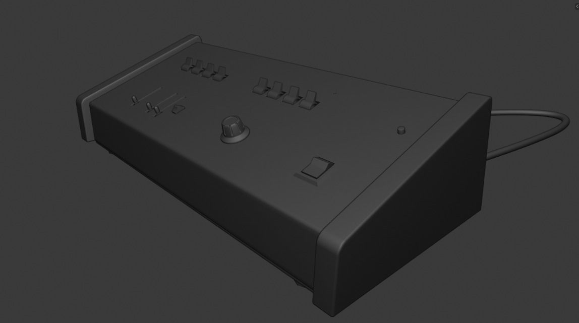 ARP Little Brother Vintage Synthesizer 3D model_12