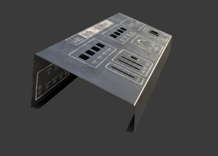 ARP Little Brother Vintage Synthesizer 3D model_4