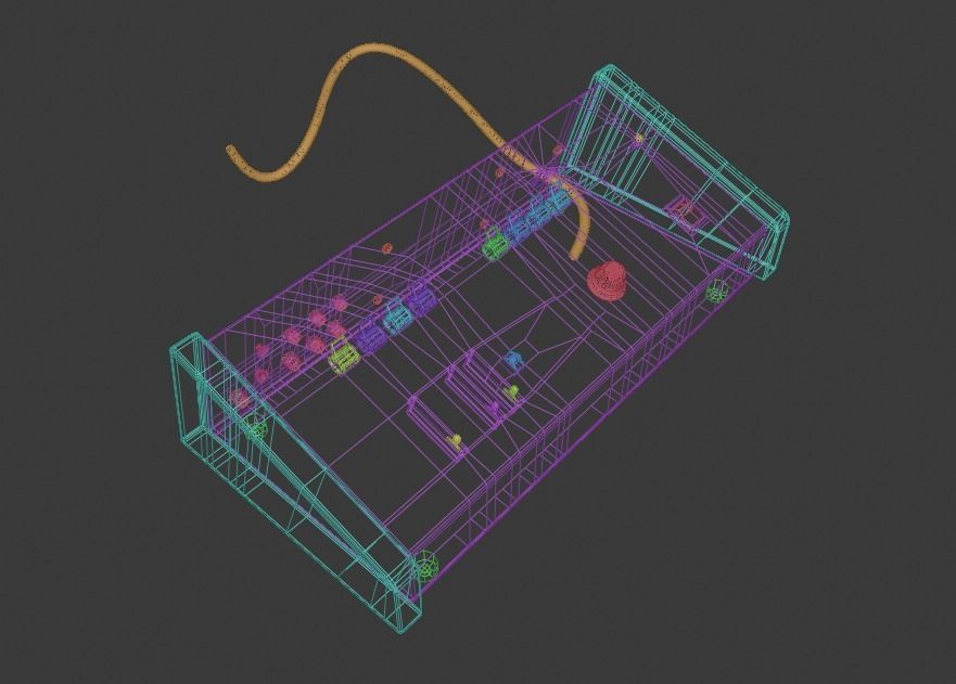 ARP Little Brother Vintage Synthesizer 3D model_43