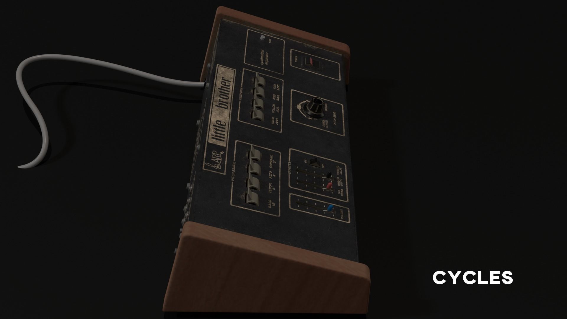 ARP Little Brother Vintage Synthesizer 3D model_18