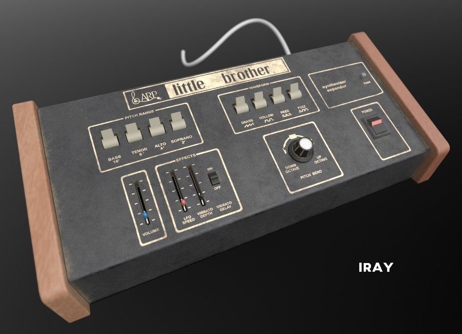 ARP Little Brother Vintage Synthesizer 3D model_24