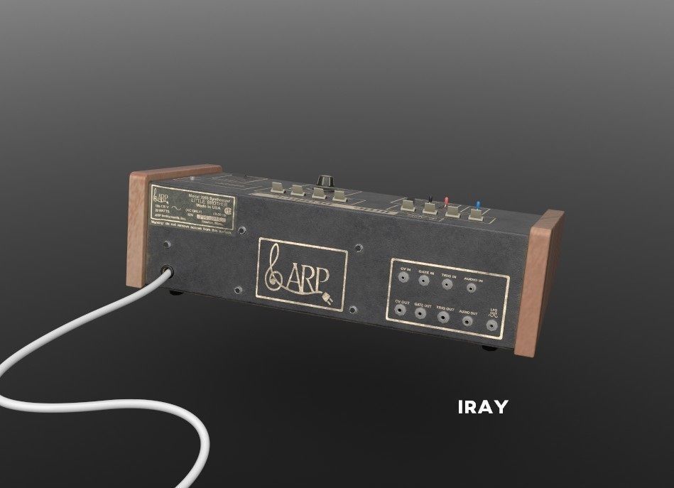 ARP Little Brother Vintage Synthesizer 3D model_28