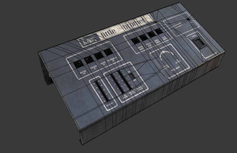 ARP Little Brother Vintage Synthesizer 3D model_45