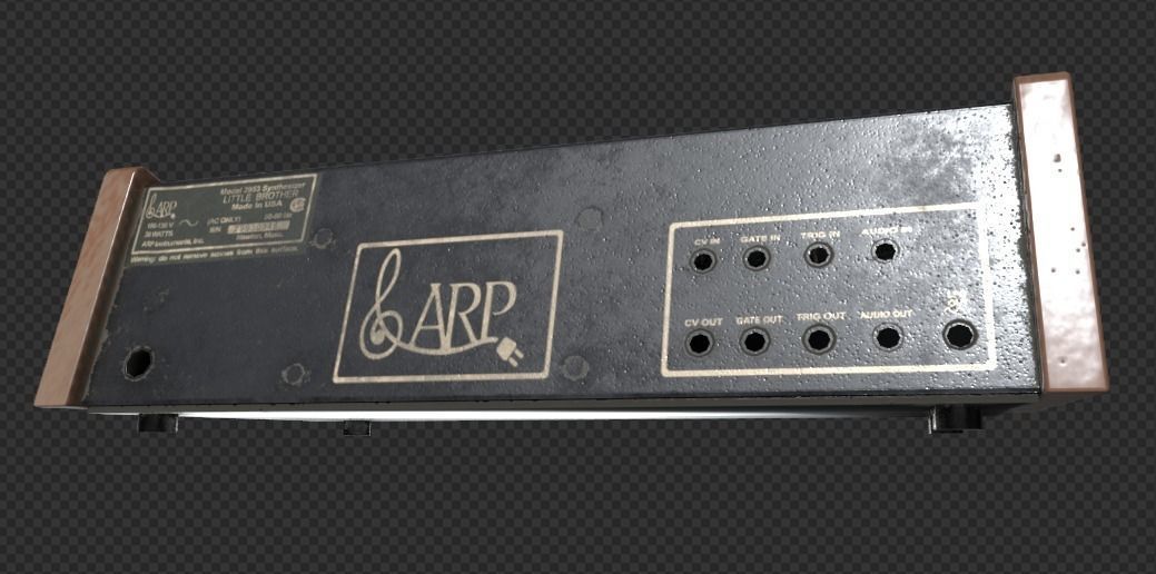 ARP Little Brother Vintage Synthesizer 3D model_3
