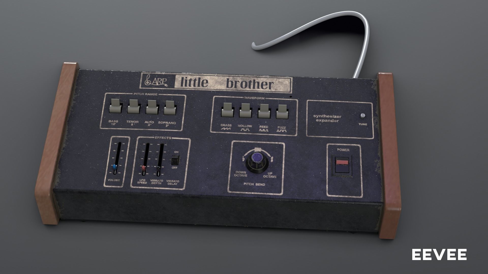 ARP Little Brother Vintage Synthesizer 3D model_22