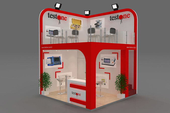 Exhibition Stand - ST0038 3D model