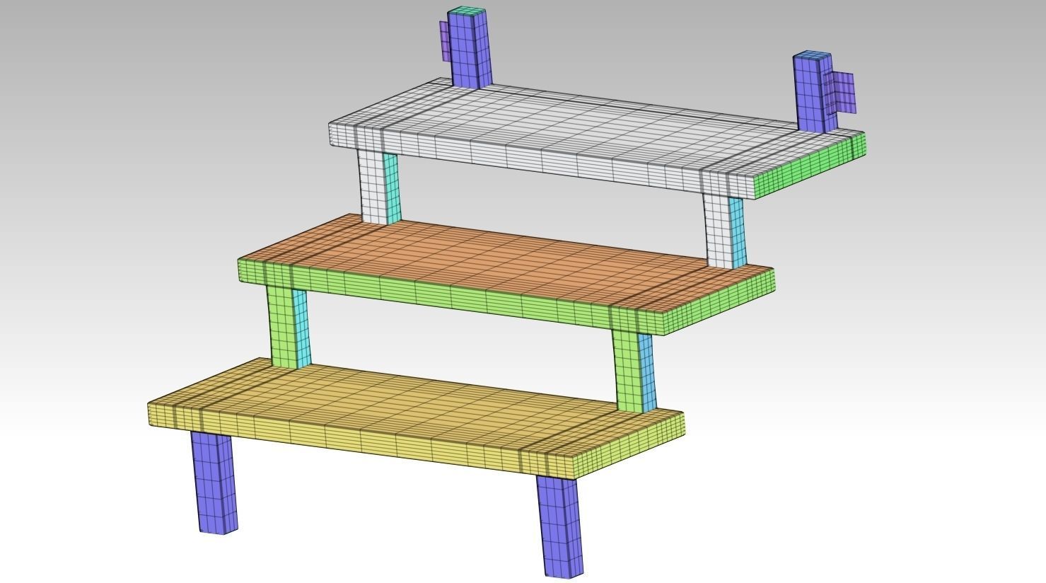 Swingboats crane with basket 3D model_29