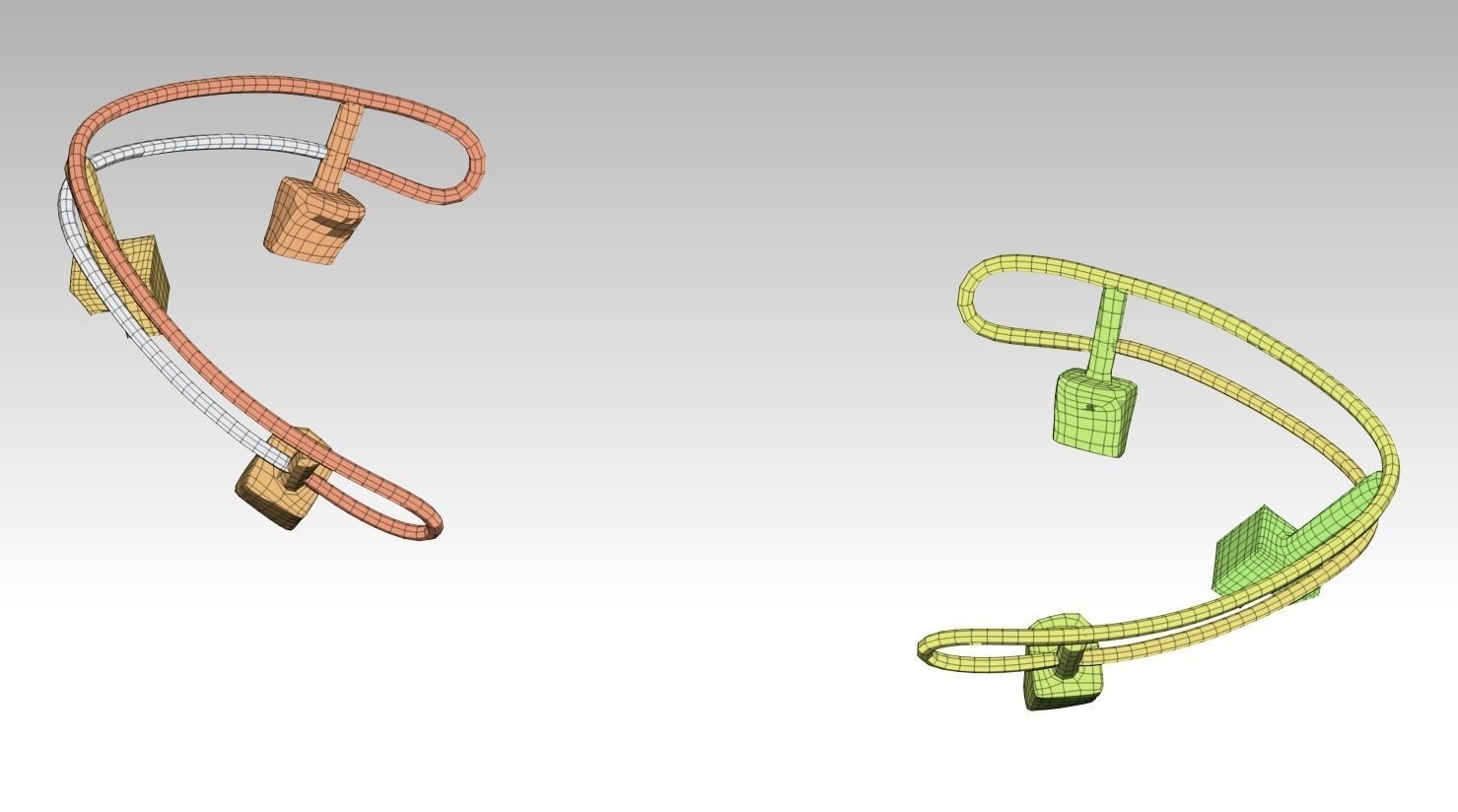 Swingboats crane with basket 3D model_24