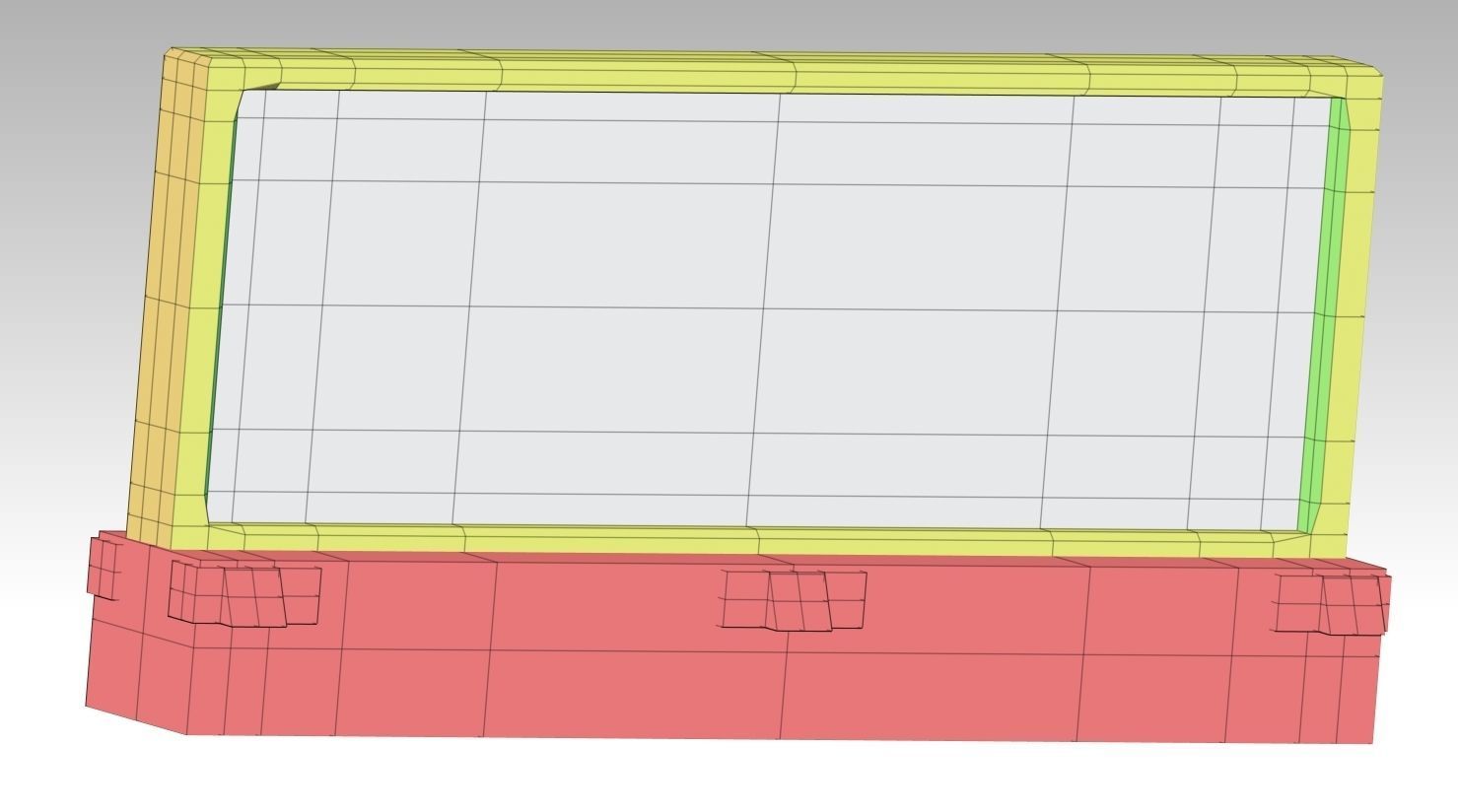 Swingboats crane with basket 3D model_35