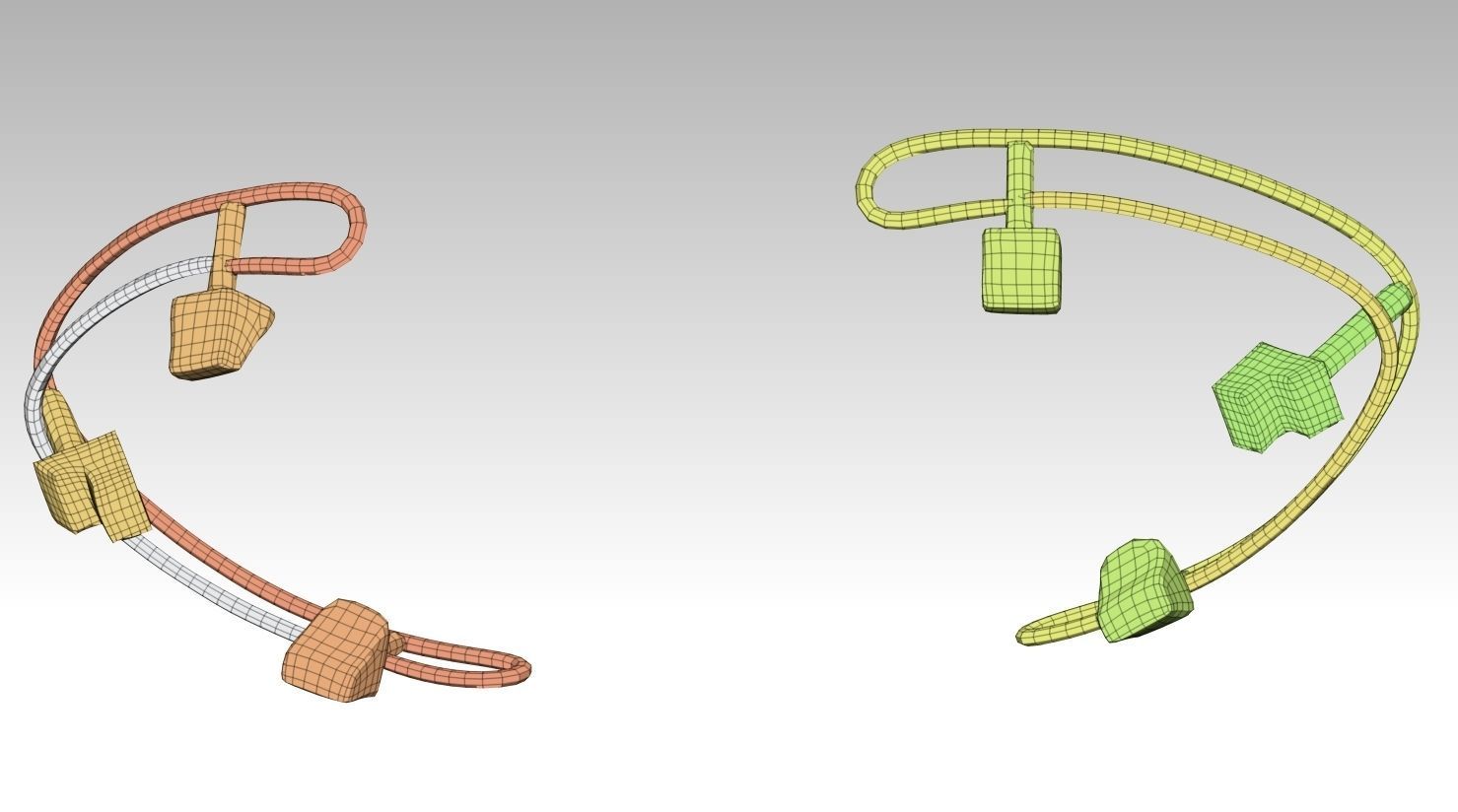 Swingboats crane with basket 3D model_25