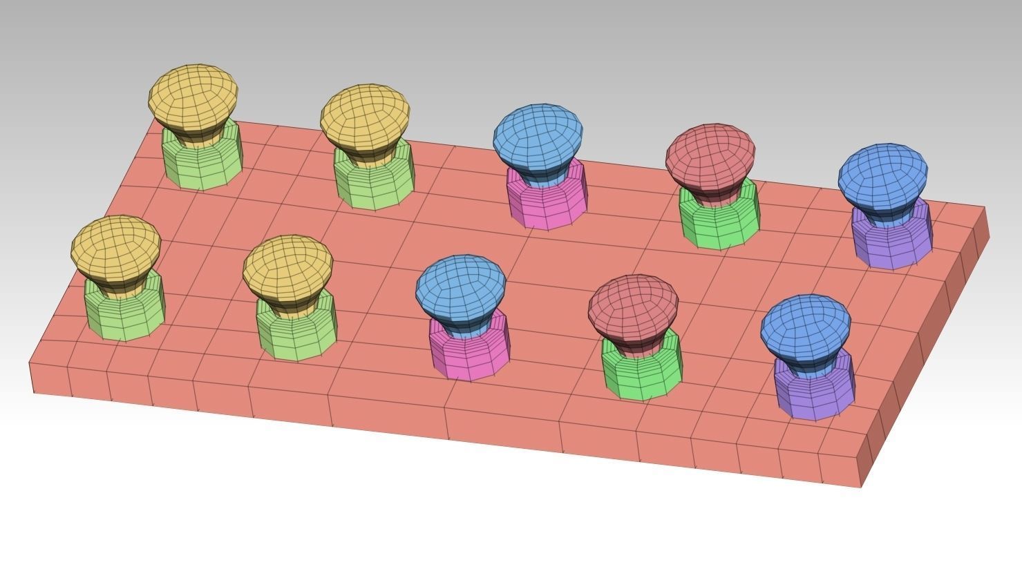 Swingboats crane with basket 3D model_32