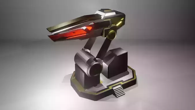 Cannon robot with light