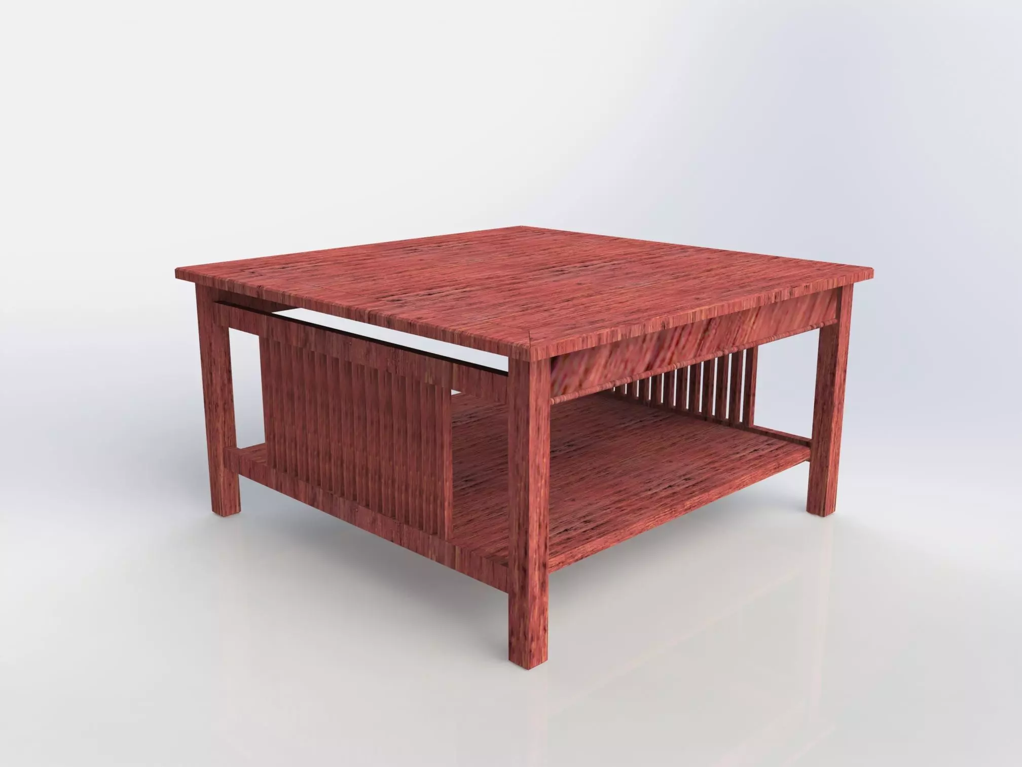 Mission Style Coffee Table 3D model