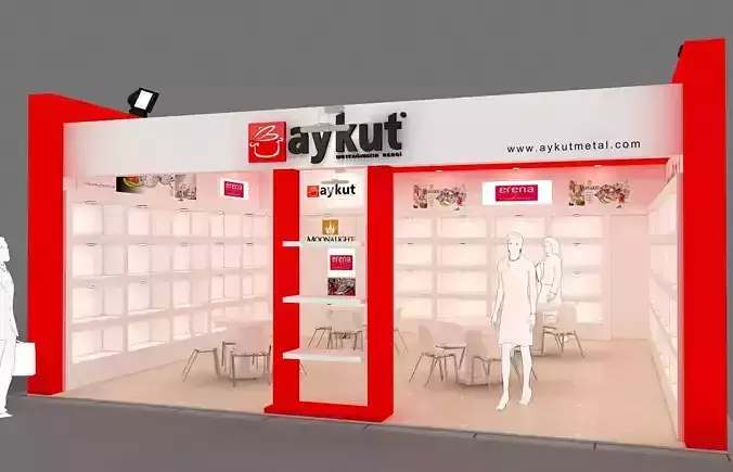 Exhibition Stand - ST0041 3D model