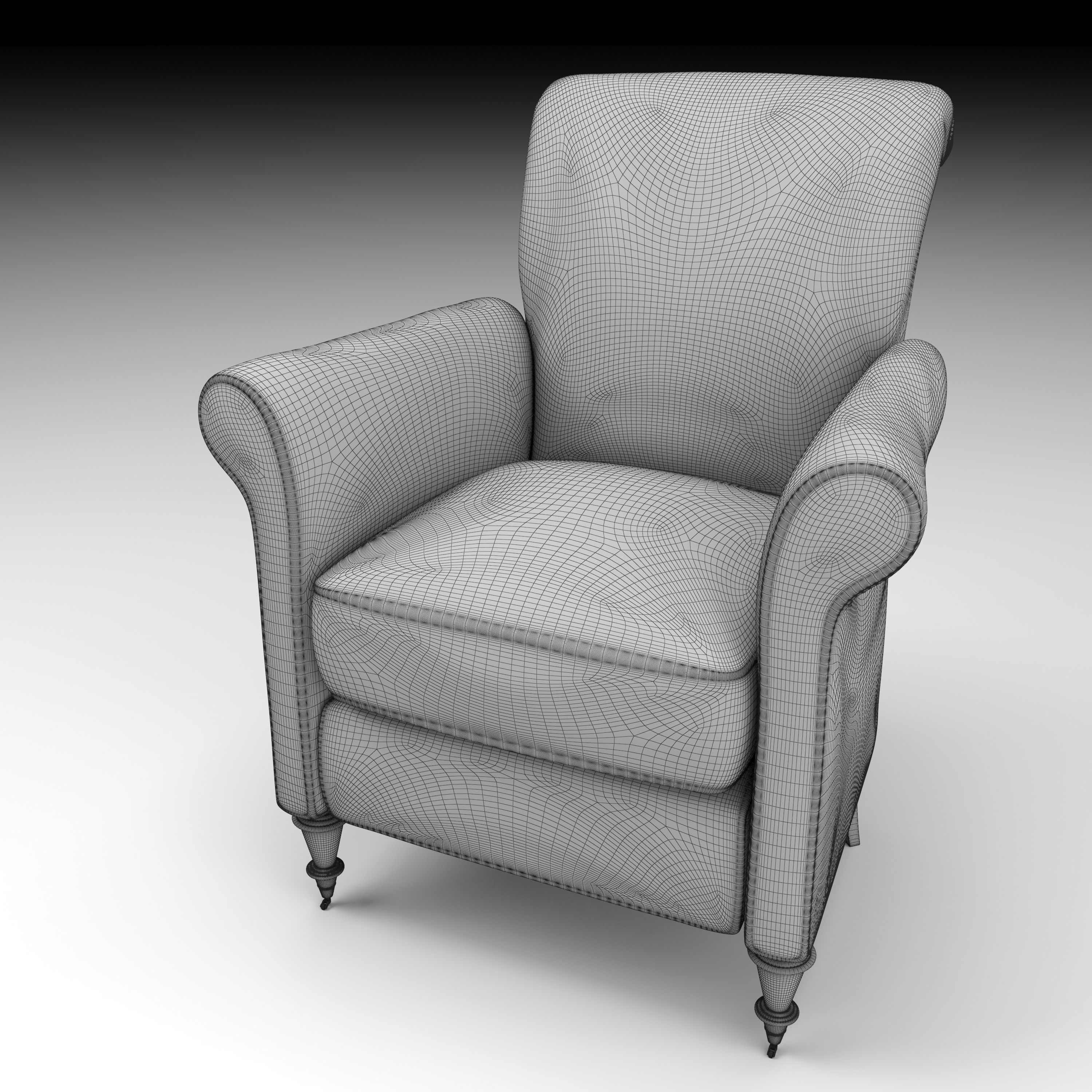 armchair 01 3D model_1