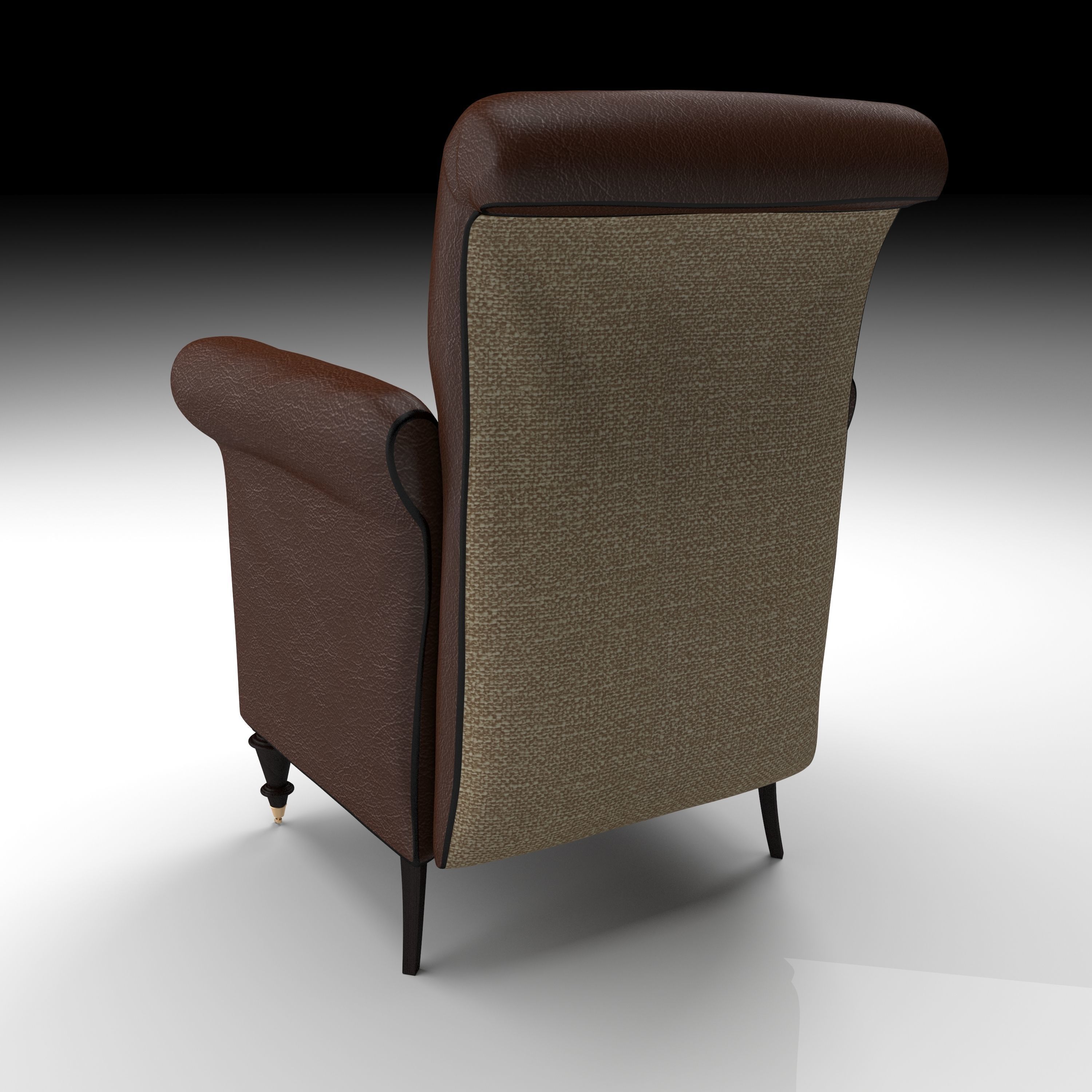 armchair 01 3D model_4