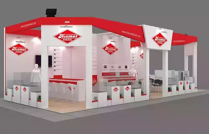 Exhibition Stand - ST0047 3D model