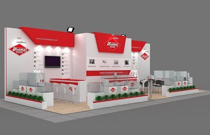 Exhibition Stand - ST0048 3D model