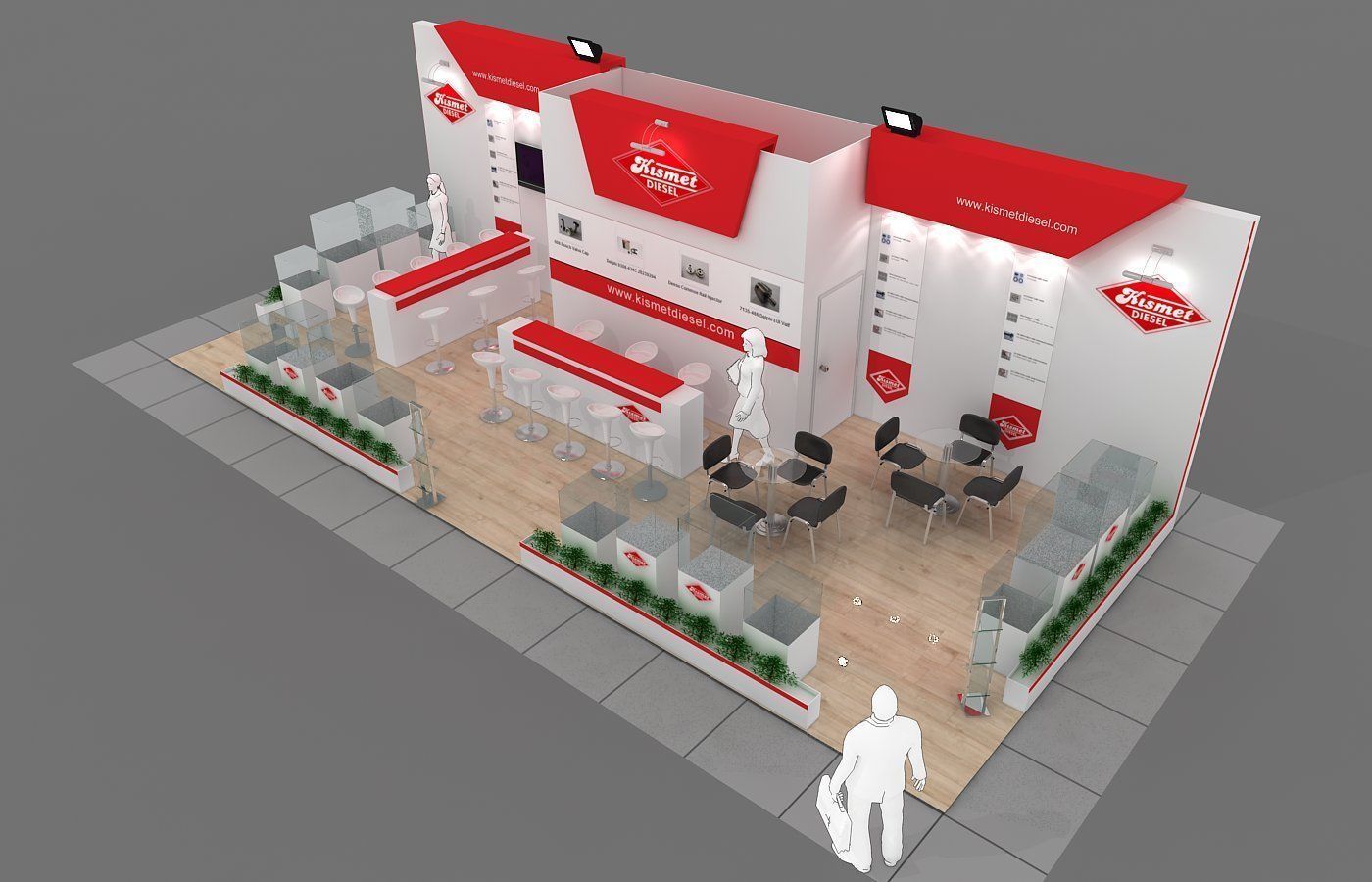 Exhibition Stand - ST0048 3D model_1