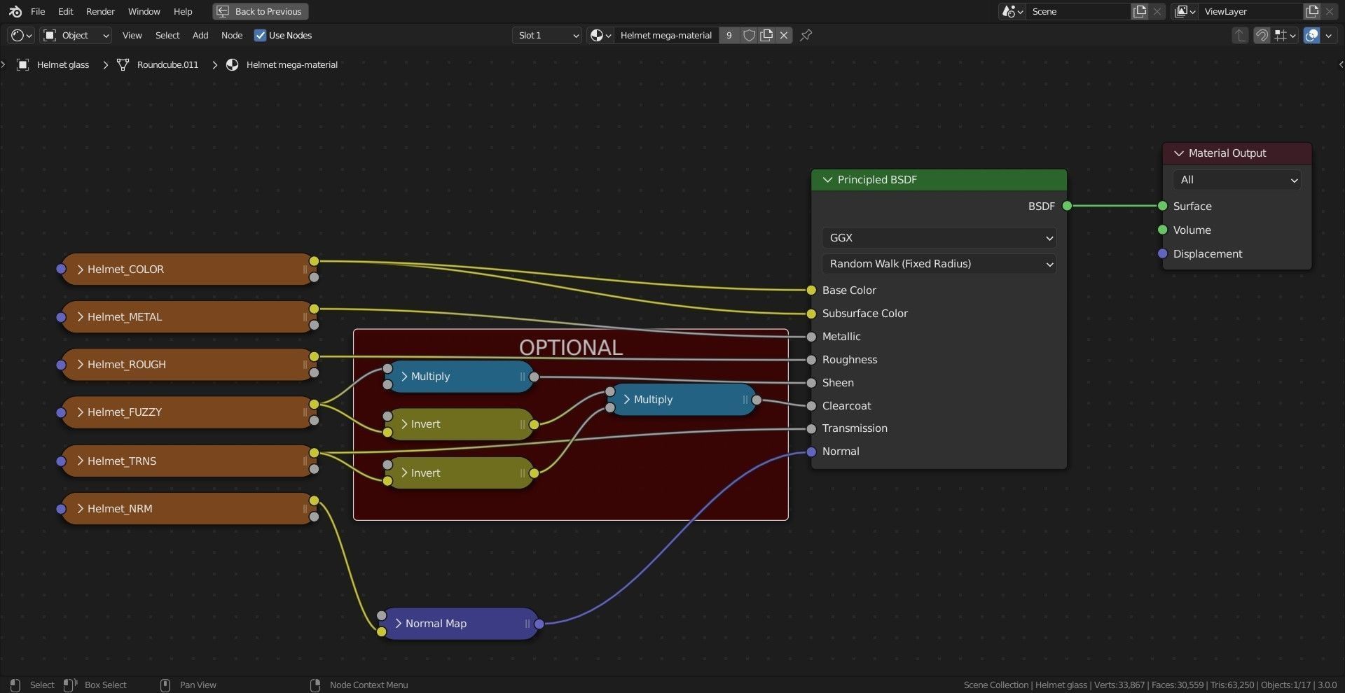 Astronaut or High Altitude Flight Helmet Low-poly 3D model_9
