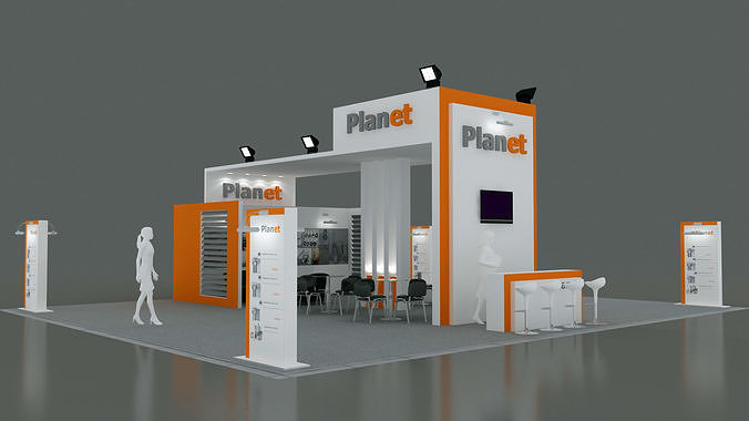 Exhibition Stand - ST0051 3D model