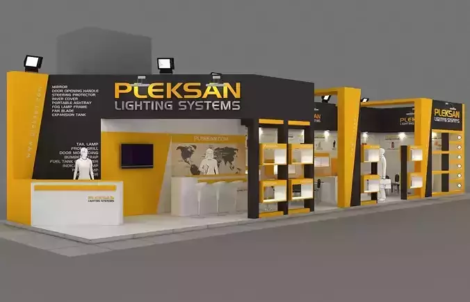 Exhibition Stand - ST0052 3D model