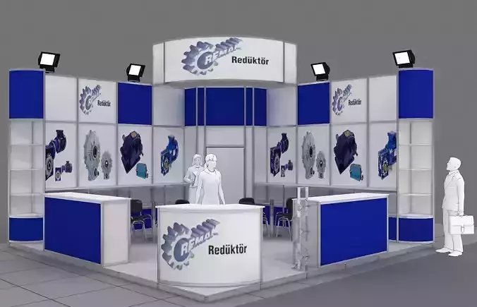 Exhibition Stand - ST0053 3D model